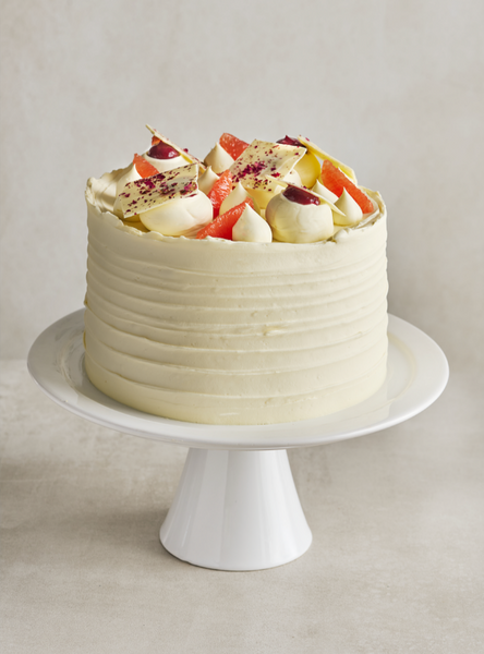 Framboisier au chocolat blanc et caramel salé