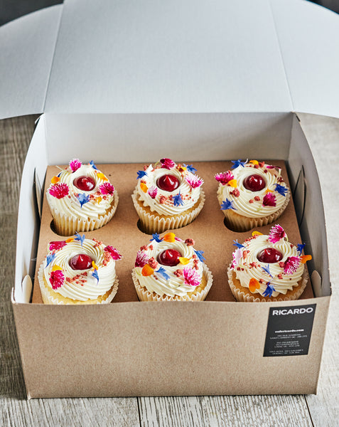 Cupcakes vanille-framboise