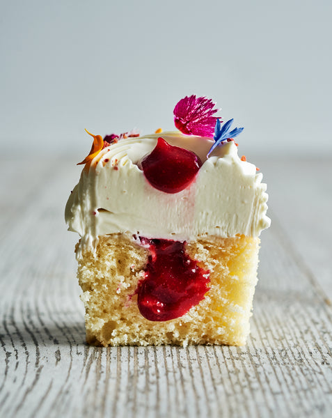 Cupcakes vanille-framboise