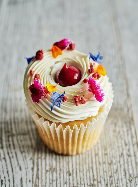 Cupcakes vanille-framboise
