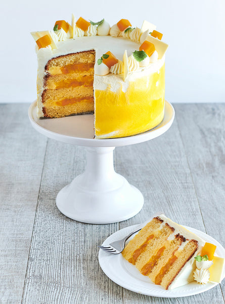 Gâteau au fruit de la passion et à la mangue