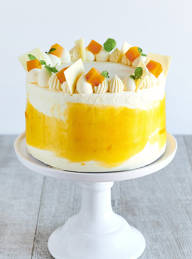Gâteau au fruit de la passion et à la mangue