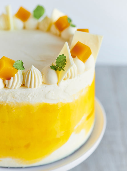 Gâteau au fruit de la passion et à la mangue