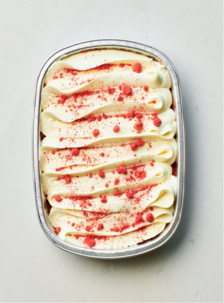 Gâteau fraise-rhubarbe - Barquette